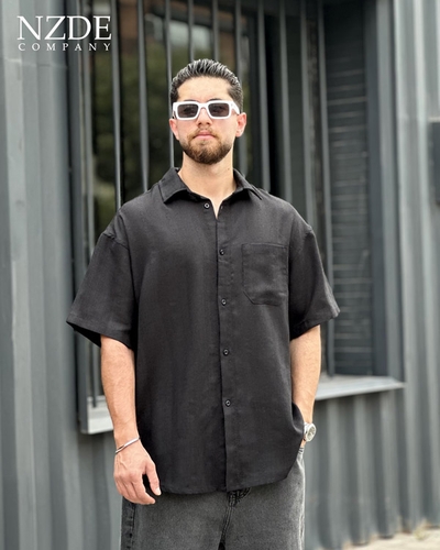 شومیز مردانه لینن ژاکارد NZDE