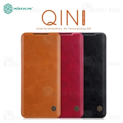 کیف چرمی نیلکین سامسونگ Samsung Galaxy S20 Nillkin Qin Leather Case