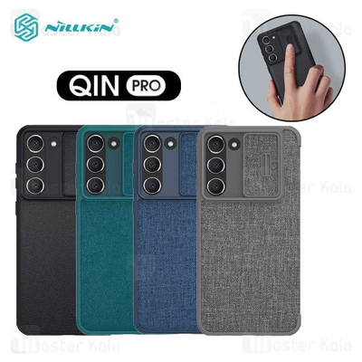 کیف چرمی نیلکین Samsung S23 Plus Nillkin Qin Pro Leather Case دارای محافظ دوربین