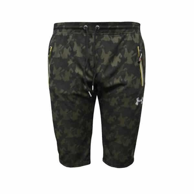 شلوارک ورزشی مردانه آندر آرمور مدل NM-LONG چریکی یشمی