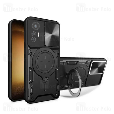 قاب ضد ضربه مگنتی Xiaomi 12 Lite Magnetic Support Case دارای محافظ دوربین