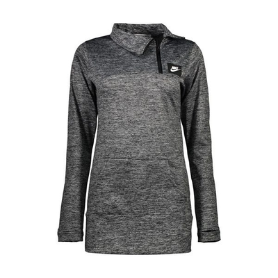 مانتو ورزشی زنانه NIKE مدل یقه زیپ خاکستری