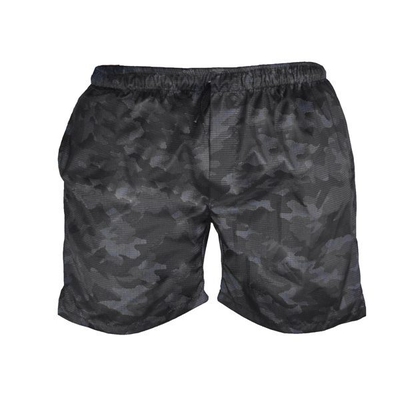 شلوارک ورزشی مردانه چریکی جیب دار خاکستری تیره