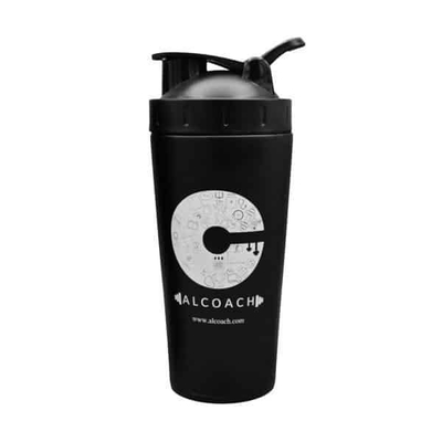 شیکر استیل یک تیکه الکوچ مدل شیشه‌دار ظرفیت ۰٫۷ لیتر