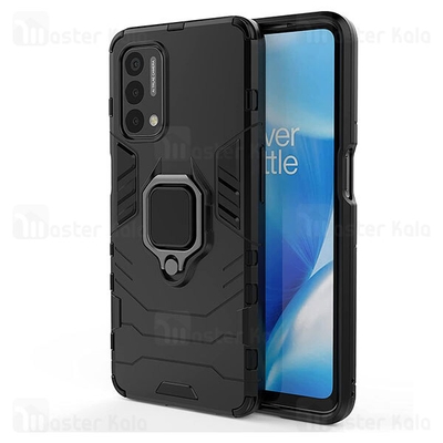 گارد ضد ضربه انگشتی OnePlus Nord N200 5G / Oppo A93 5G Black Panther KEYSION ShockProof Armor Ring