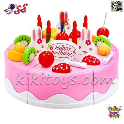 اسباببازی کیک تولد برشی با شمع موزیکال مدل 889-21A