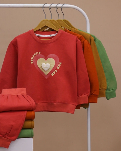 بلوز شلوار قلب برجسته ROMANTIC