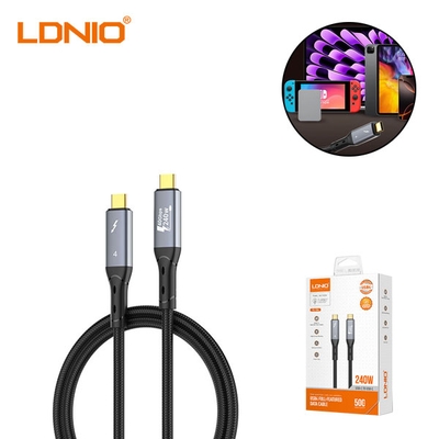 کابل Type C به Type C الدینیو LDNIO TC10c طول 50 سانتی متر توان 240 وات