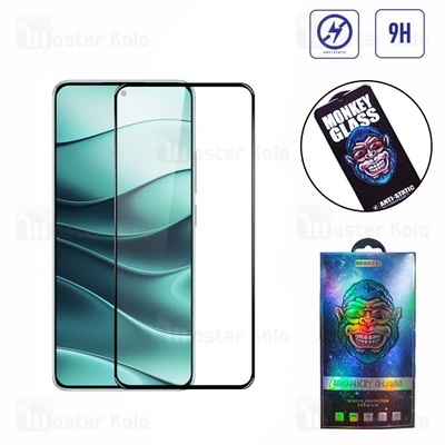 گلس تمام صفحه تمام چسب مانکی Xiaomi Redmi Note 14 5G Monkey Anti Static Glass