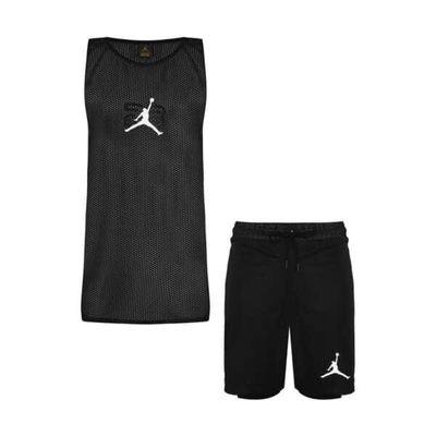 ‫‫ست رکابی و شلوارک ورزشی مردانه جردن مدل PB-1411 مشکی