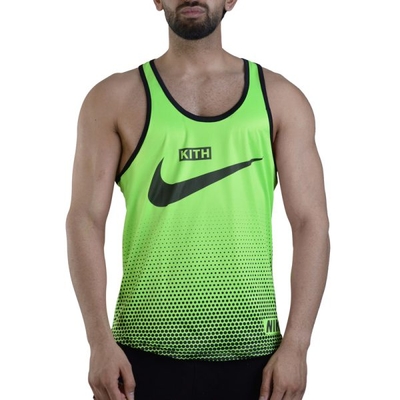 رکابی بدنسازی مردانه نایک مدل KITH سبز روشن