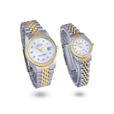 ست ساعت Rolex_White_Steel مدل 3201