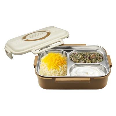 ظرف غذا لانچ باکس مدل ۳Box-Joy ظرفیت ۱۰۰۰ میلی لیتر
