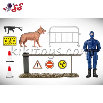 ماکت ایست بازرسی شهری با سرباز و سگ 77110C برند ام اند سی