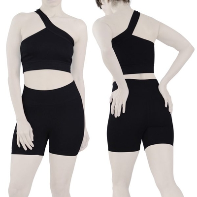 ست نیم تنه و کشاله بند ورزشی زنانه مدل ۲۰۶۱ مشکی