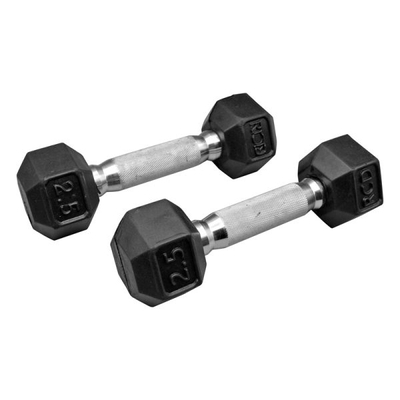 دمبل بدنسازی رکورد مدل ۶sided وزن ۲.۵ کیلو گرم بسته دو عددی