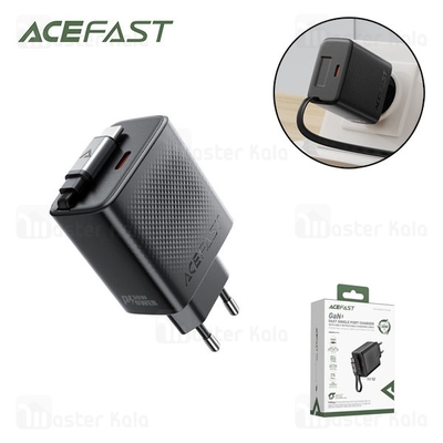 شارژر دیواری ایس فست ACEFAST A110 PD30W Fast Charger توان 30 وات همراه با کابل جمع شونده