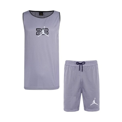 ‫‫ست رکابی و شلوارک ورزشی مردانه جردن مدل PB-1411 طوسی