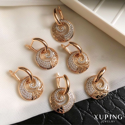 گوشواره دوحالته نگین‌دار ژوپینگ