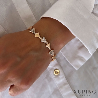 دستبند نگین‌دار طرح طلا ژوپینگ