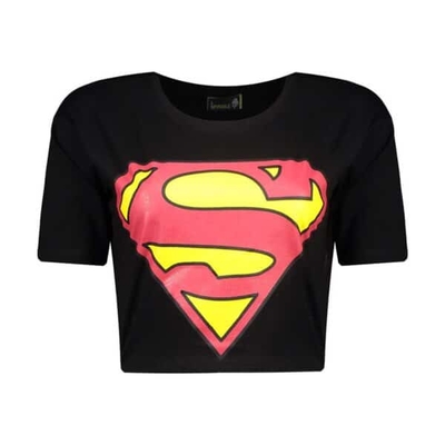 نیم تنه ورزشی زنانه سوپرمن مدل SPL-0513 مشکی