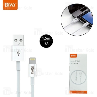 کابل لایتنینگ بیوا Biva C-11L طول 1.5 متر شدت جریان 3 آمپر