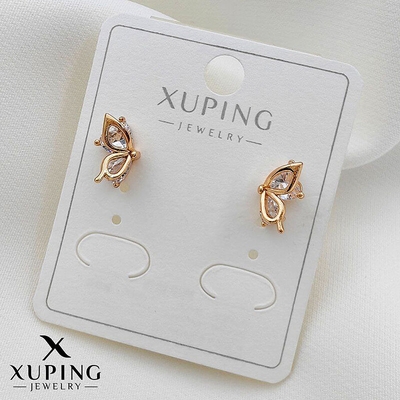 گوشواره پروانه کریستالی ژوپینگ