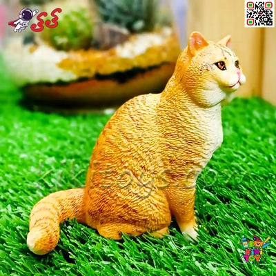 فیگور حیوانات ماکت گربه نشسته اسباب بازی Fiquer of cat 3132