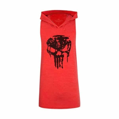 ‫رکابی کلاهدار ورزشی مردانه آندر آرمور مدل پانیشر PY- KACH2 سرخابی