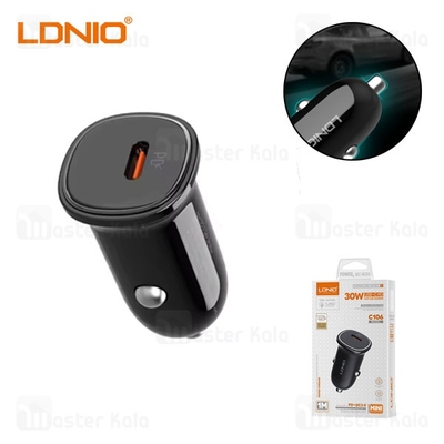 شارژر فندکی الدینیو Ldnio C106 توان 30 وات همراه با کابل