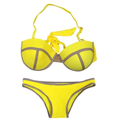 ست بیکینی زنانه مدل ۴B0183 زرد