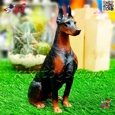 فیگور حیوانات ماکت سگ دوبرمن اسباب بازی 1477 Doberman fiqure