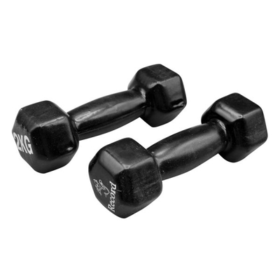 دمبل بدنسازی رکورد مدل Strong روکش دار وزن ۲ کیلو گرم بسته دو عددی