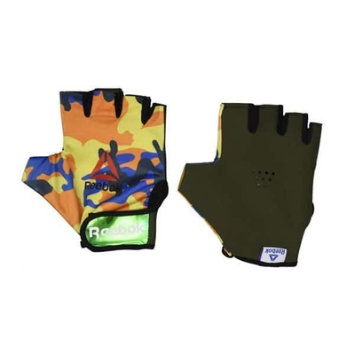 ‫دستکش بدنسازی زنانه ریباک مدل GDS طرح چریکی‫‫
