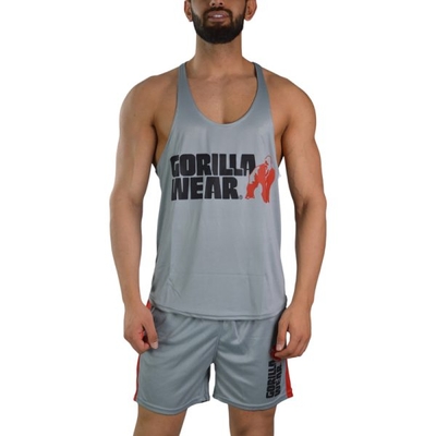 ست رکابی و شلوارک ورزشی مردانه گوریلا مدل PY-1J540 طوسی