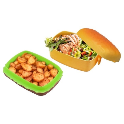 ظرف غذا همبرگر مدل ۳Box-Sponge Bob ظرفیت ۱.۱ لیتر