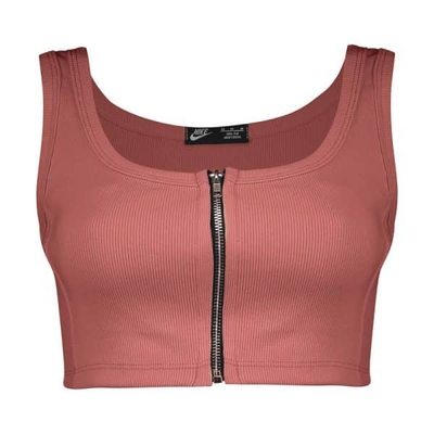 نیم تنه ورزشی زنانه زیپ دار نایک مدل mub-1011 عنابی