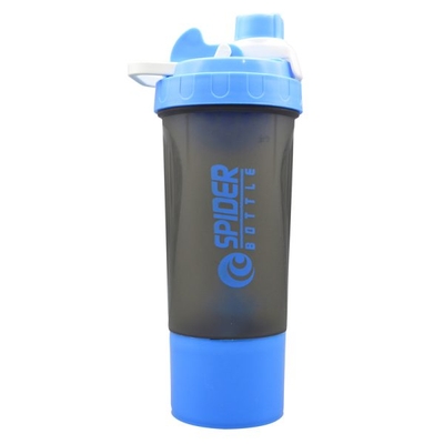 شیکر ورزشی دو تیکه اسپایدر باتل مدل Ebi-Smoky دودی درب پیجی ظرفیت ۰.۷ لیتر