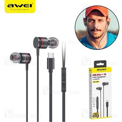 هندزفری سیمی Type C اوی Awei PC-13T مخصوص آیفون سری 15 و 16