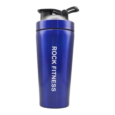 شیکر یک تیکه استیل مدل Rock Fitness ظرفیت ۰.۷۵ لیتر