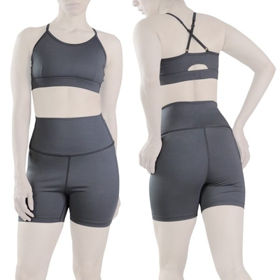 ست نیم تنه و کشاله بند ورزشی زنانه الو مدل ۴B0153 طوسی روشن