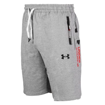 شلوارک ورزشی مردانه آندر آرمور مدل S-123 طوسی روشن