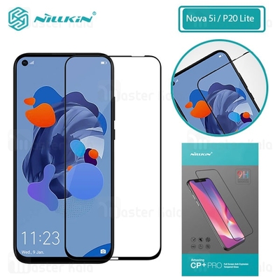 محافظ صفحه شیشه ای تمام صفحه تمام چسب هواوی Huawei Nova 5i / P20 Lite 2019 Nillkin CP+ Pro