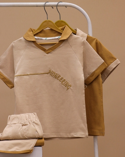 تیشرت شلوارک یقه هفت PIONEERING