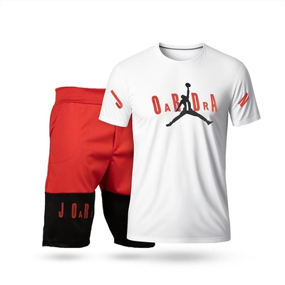 ست تیشرت و شلوارک JordanWhite مدل 2391