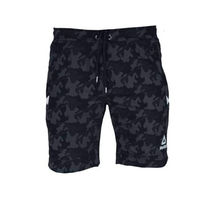 ‫شلوارک ورزشی مردانه ریباک مدل NM-CH12 چریکی سرمه‌ای