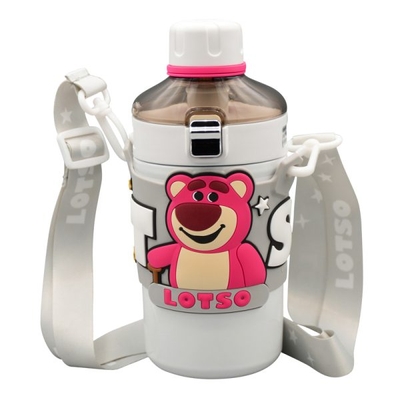 بطری و تراول ماگ دیزنی بچگانه مدل Lotso ظرفیت ۰.۵ لیتر