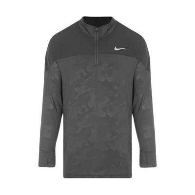 استرج ورزشی نیم زیپ نایک مدل CHK-524 چریکی طوسی