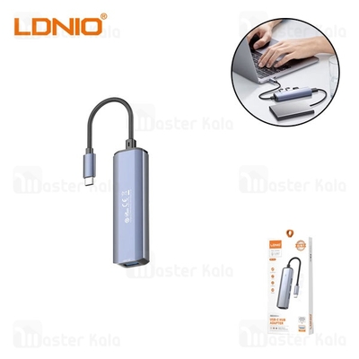 هاب 4 پورت تایپ سی الدینیو LDNIO DS-114C