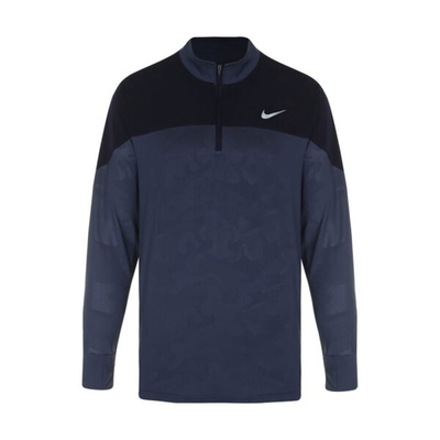 استرج ورزشی نیم زیپ نایک مدل CHK-524 چریکی آبی